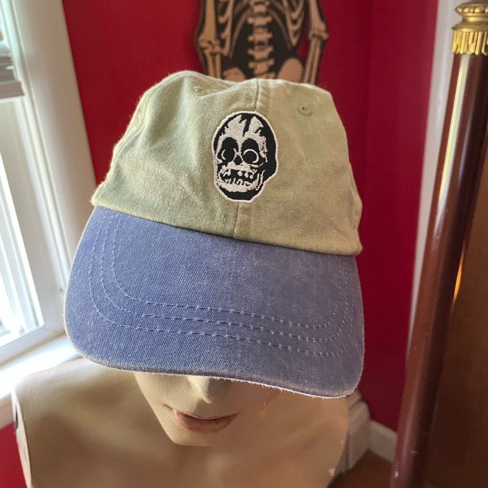 Purple & Tan Skull Dad Hat